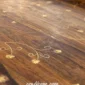 Elegant Brass-Inlaid Wooden Serving Tray