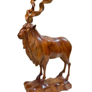 Hand crafted Markhor Sculpture - Image 1